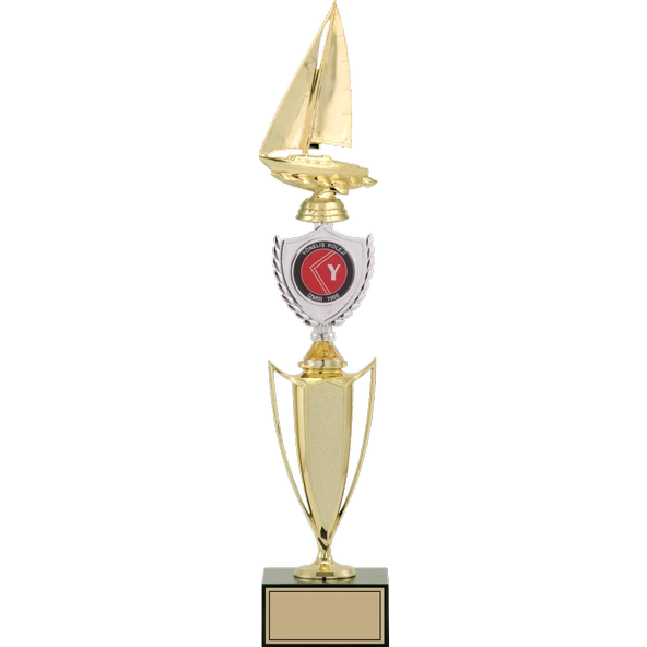 ODAK KUPA - Figürlü Kupalar - Yelken Figürlü Kupalar FG-042 A - 49 cm ürün görseli 1