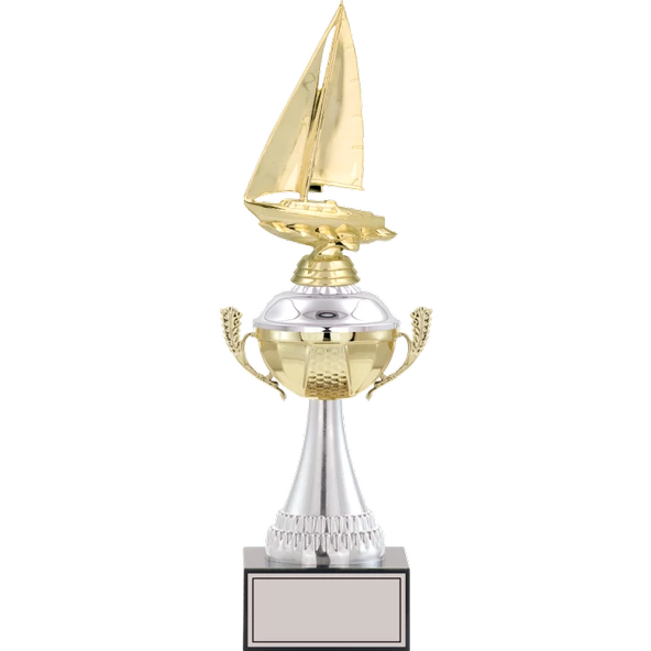 ODAK KUPA - Figürlü Kupalar - Yelken Figürlü Kupalar FG-046 A - 39 cm ürün görseli 1