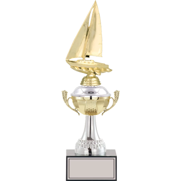 ODAK KUPA - Figürlü Kupalar - Yelken Figürlü Kupalar FG-046 B - 35 cm ürün görseli 1