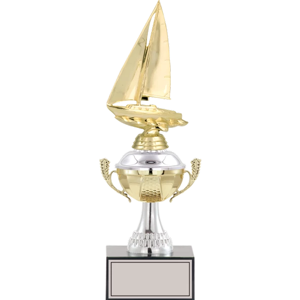 ODAK KUPA - Figürlü Kupalar - Yelken Figürlü Kupalar FG-046 C - 33 cm ürün görseli 1