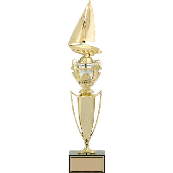 ODAK KUPA - Figürlü Kupalar - Yelken Figürlü Kupalar FG-044 A - 45 cm ürün görseli 1