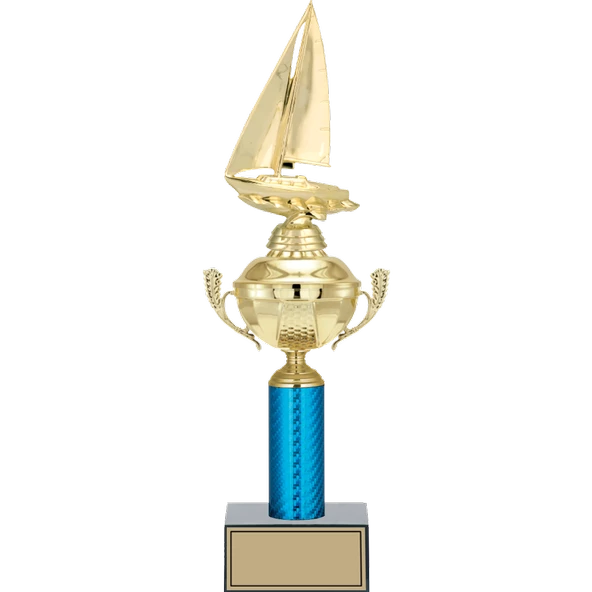 ODAK KUPA - Figürlü Kupalar - Yelken Figürlü Kupalar FG-052 B - 42 cm ürün görseli 1