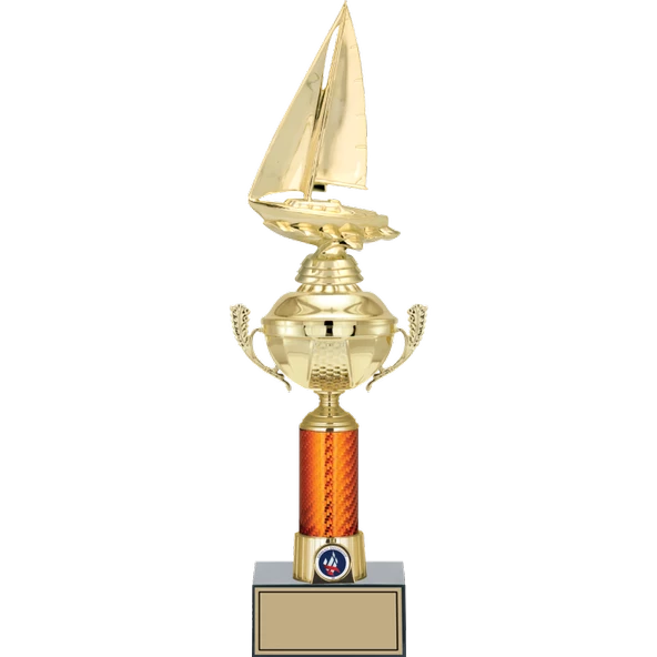 ODAK KUPA - Figürlü Kupalar - Yelken Figürlü Kupalar FG-056 C - 43 cm ürün görseli 1