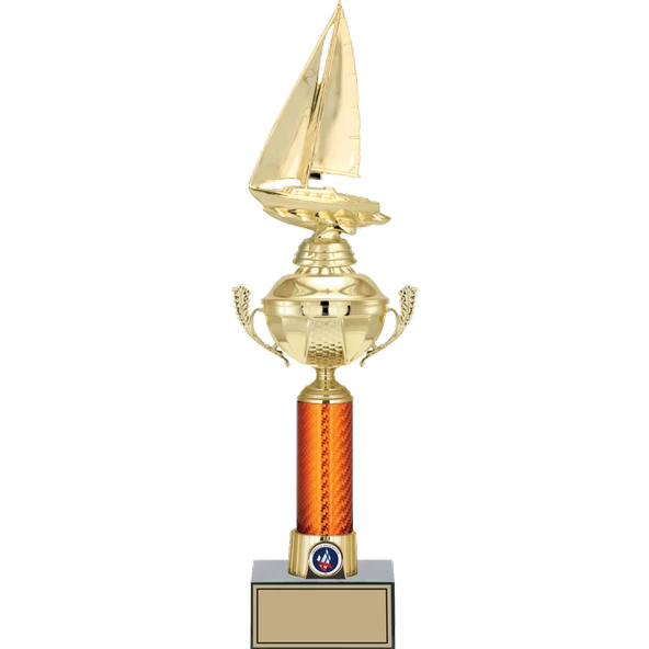 ODAK KUPA - Figürlü Kupalar - Yelken Figürlü Kupalar FG-056 B - 46 cm ürün görseli 1