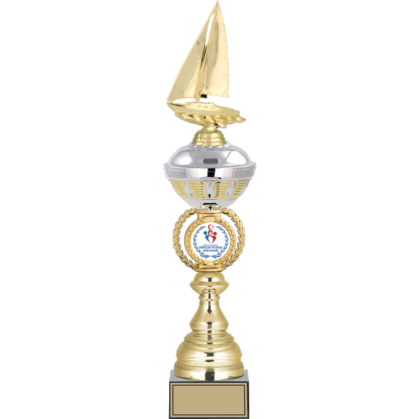 ODAK KUPA - Figürlü Kupalar - Yelken Figürlü Kupalar FG-066 A - 52 cm ürün görseli 1