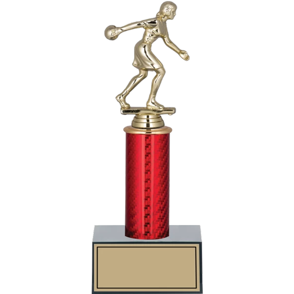 ODAK KUPA - Figürlü Kupalar - Bowling Kadın Figürlü Kupalar FG-004 A - 27 cm ürün görseli 1