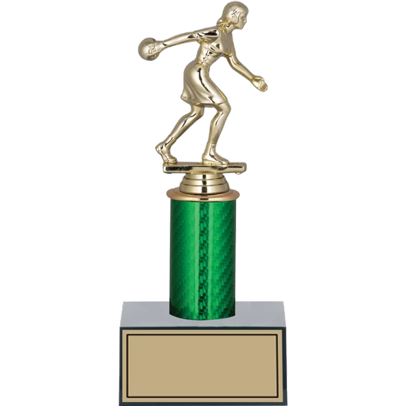 ODAK KUPA - Figürlü Kupalar - Bowling Kadın Figürlü Kupalar FG-006 C - 24 cm ürün görseli 1