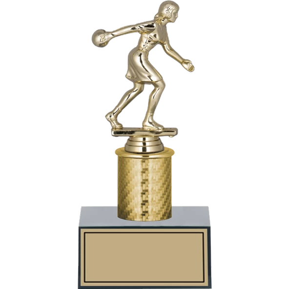 ODAK KUPA - Figürlü Kupalar - Bowling Kadın Figürlü Kupalar FG-001 A - 22 cm ürün görseli 1