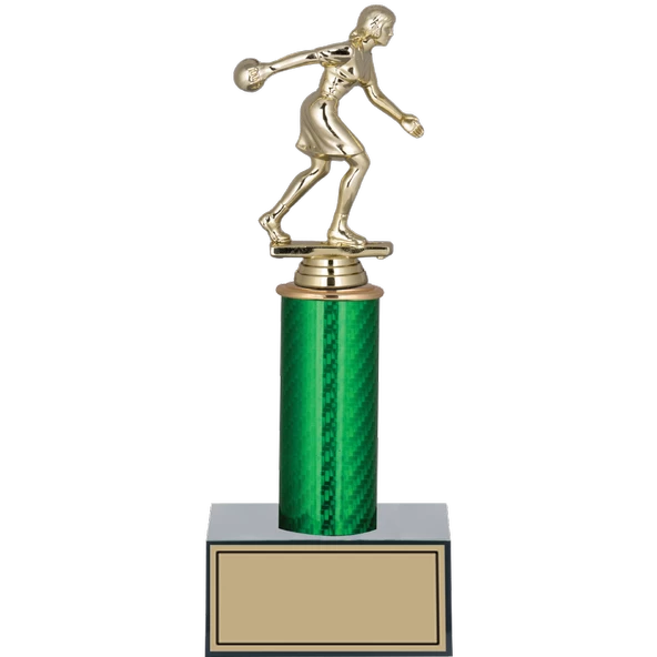 ODAK KUPA - Figürlü Kupalar - Bowling Kadın Figürlü Kupalar FG-006 B - 27 cm ürün görseli 1