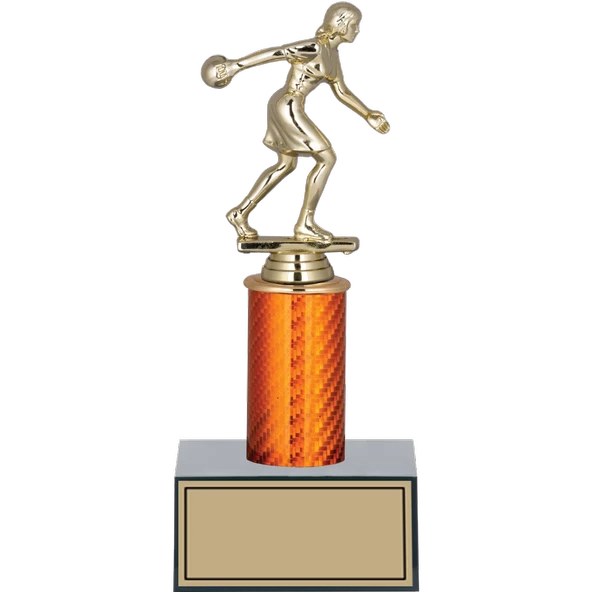 ODAK KUPA - Figürlü Kupalar - Bowling Kadın Figürlü Kupalar FG-003 A - 24 cm ürün görseli 1