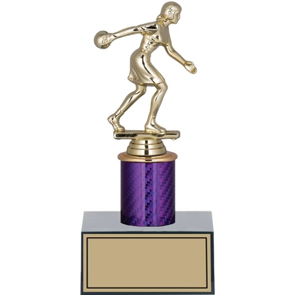 ODAK KUPA - Figürlü Kupalar - Bowling Kadın Figürlü Kupalar FG-002 B - 22 cm ürün görseli 1