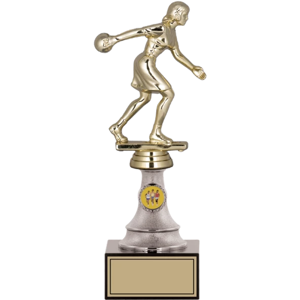ODAK KUPA - Figürlü Kupalar - Bowling Kadın Figürlü Kupalar FG-010 B - 26 cm ürün görseli 1