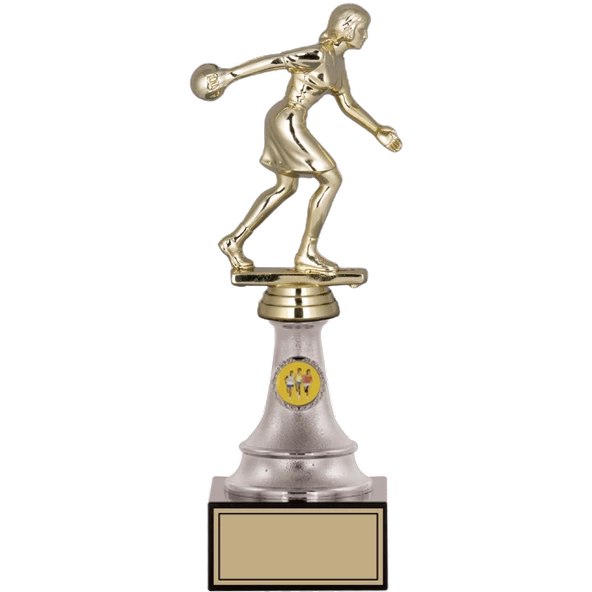 ODAK KUPA - Figürlü Kupalar - Bowling Kadın Figürlü Kupalar FG-010 A - 27 cm ürün görseli 1