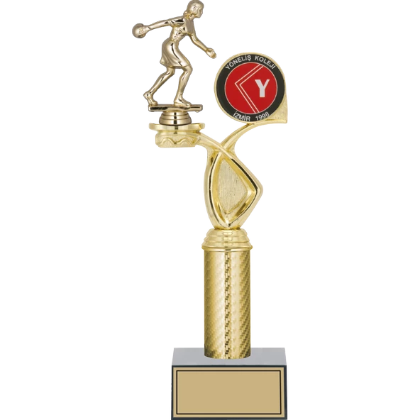 ODAK KUPA - Figürlü Kupalar - Bowling Kadın Figürlü Kupalar FG-015 B - 36 cm ürün görseli 1