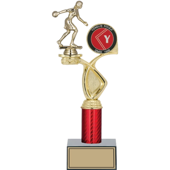 ODAK KUPA - Figürlü Kupalar - Bowling Kadın Figürlü Kupalar FG-016 C - 34 cm ürün görseli 1