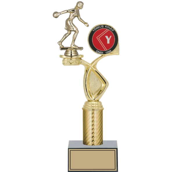 ODAK KUPA - Figürlü Kupalar - Bowling Kadın Figürlü Kupalar FG-015 C - 34 cm ürün görseli 1