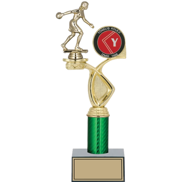 ODAK KUPA - Figürlü Kupalar - Bowling Kadın Figürlü Kupalar FG-018 C - 34 cm ürün görseli 1