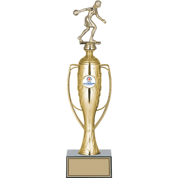 ODAK KUPA - Figürlü Kupalar - Bowling Kadın Figürlü Kupalar FG-025 A - 36 cm ürün görseli 1