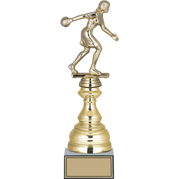 ODAK KUPA - Figürlü Kupalar - Bowling Kadın Figürlü Kupalar FG-023 A - 31 cm ürün görseli 1