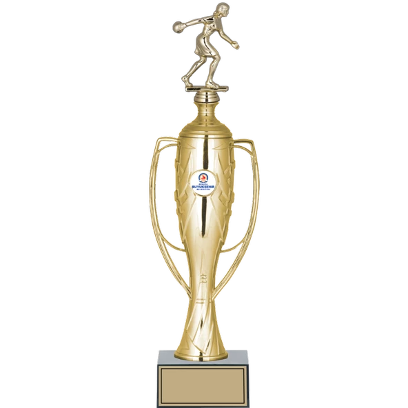 ODAK KUPA - Figürlü Kupalar - Bowling Kadın Figürlü Kupalar FG-026 A - 43 cm ürün görseli 1