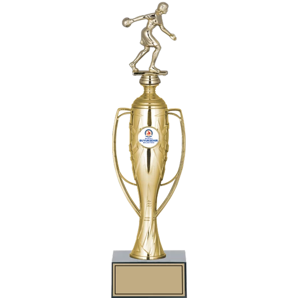 ODAK KUPA - Figürlü Kupalar - Bowling Kadın Figürlü Kupalar FG-026 C - 38 cm ürün görseli 1