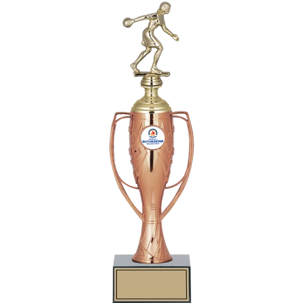 ODAK KUPA - Figürlü Kupalar - Bowling Kadın Figürlü Kupalar FG-025 C - 36 cm ürün görseli 1