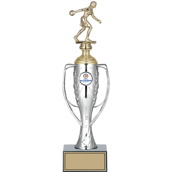 ODAK KUPA - Figürlü Kupalar - Bowling Kadın Figürlü Kupalar FG-025 B - 36 cm ürün görseli 1