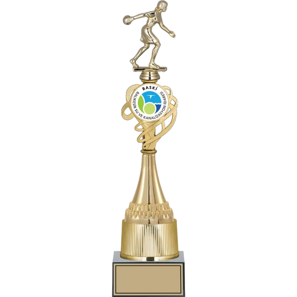ODAK KUPA - Figürlü Kupalar - Bowling Kadın Figürlü Kupalar FG-033 A - 42 cm ürün görseli 1