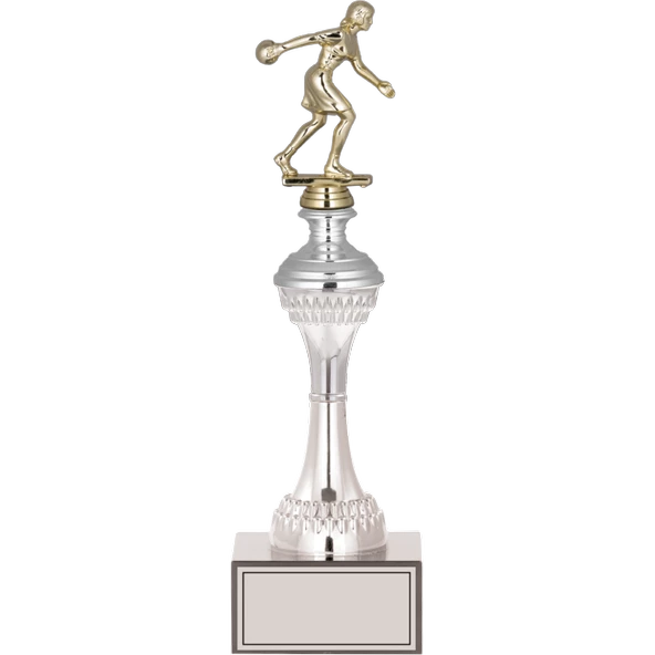 ODAK KUPA - Figürlü Kupalar - Bowling Kadın Figürlü Kupalar FG-030 B - 34 cm ürün görseli 1