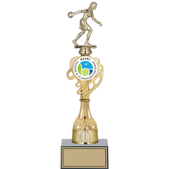 ODAK KUPA - Figürlü Kupalar - Bowling Kadın Figürlü Kupalar FG-033 C - 36 cm ürün görseli 1