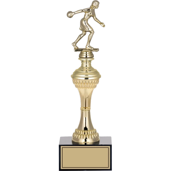 ODAK KUPA - Figürlü Kupalar - Bowling Kadın Figürlü Kupalar FG-029 C - 32 cm ürün görseli 1