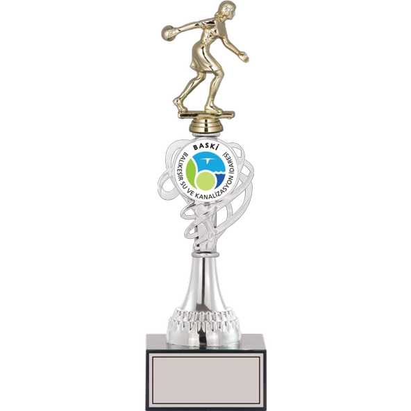 ODAK KUPA - Figürlü Kupalar - Bowling Kadın Figürlü Kupalar FG-034 B - 35 cm ürün görseli 1
