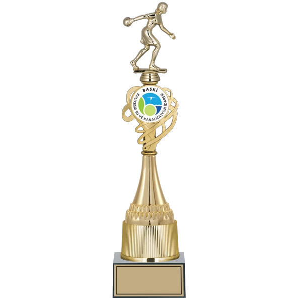 ODAK KUPA - Figürlü Kupalar - Bowling Kadın Figürlü Kupalar FG-036 A - 42 cm ürün görseli 1