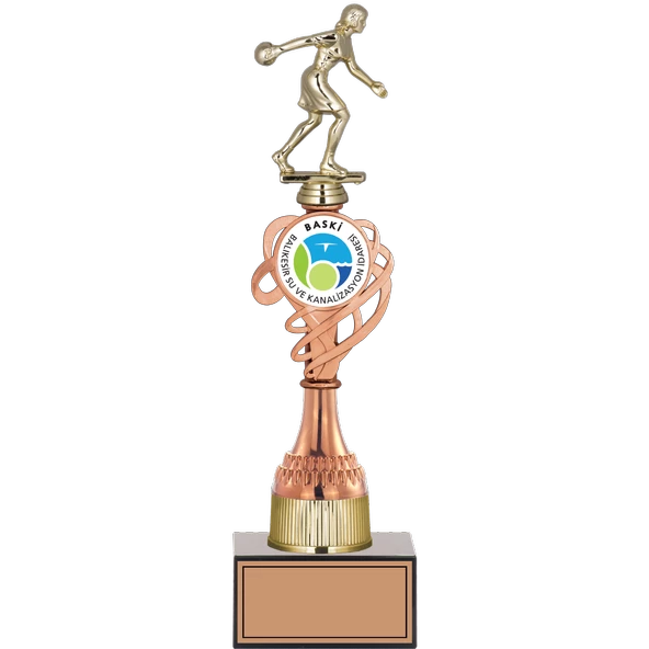 ODAK KUPA - Figürlü Kupalar - Bowling Kadın Figürlü Kupalar FG-036 C - 36 cm ürün görseli 1