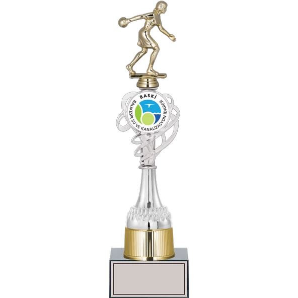 ODAK KUPA - Figürlü Kupalar - Bowling Kadın Figürlü Kupalar FG-036 B - 39 cm ürün görseli 1