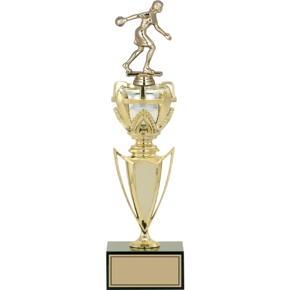 ODAK KUPA - Figürlü Kupalar - Bowling Kadın Figürlü Kupalar FG-044 C - 37 cm ürün görseli 1