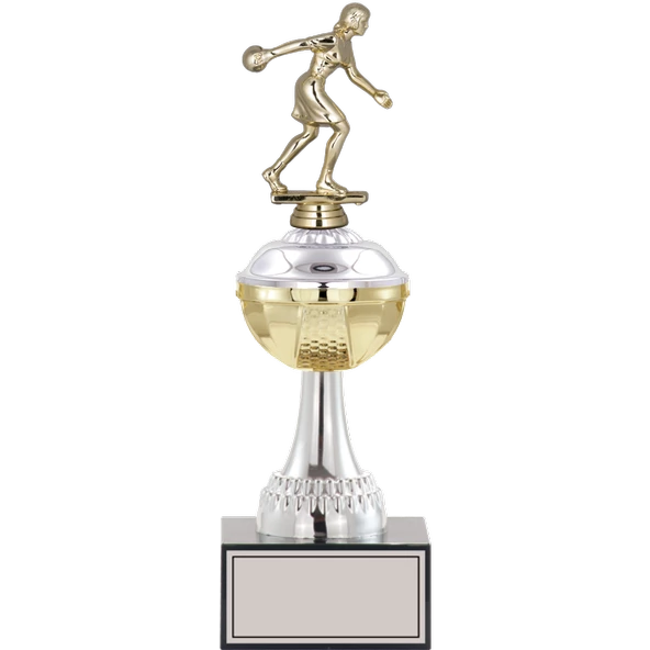 ODAK KUPA - Figürlü Kupalar - Bowling Kadın Figürlü Kupalar FG-045 B - 32 cm ürün görseli 1
