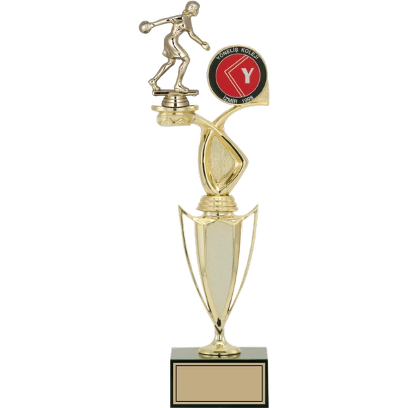 ODAK KUPA - Figürlü Kupalar - Bowling Kadın Figürlü Kupalar FG-043 B - 41 cm ürün görseli 1