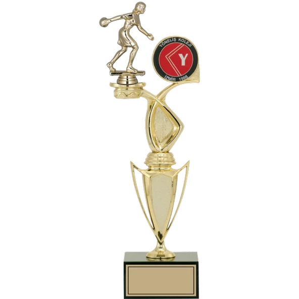 ODAK KUPA - Figürlü Kupalar - Bowling Kadın Figürlü Kupalar FG-043 C - 39 cm ürün görseli 1