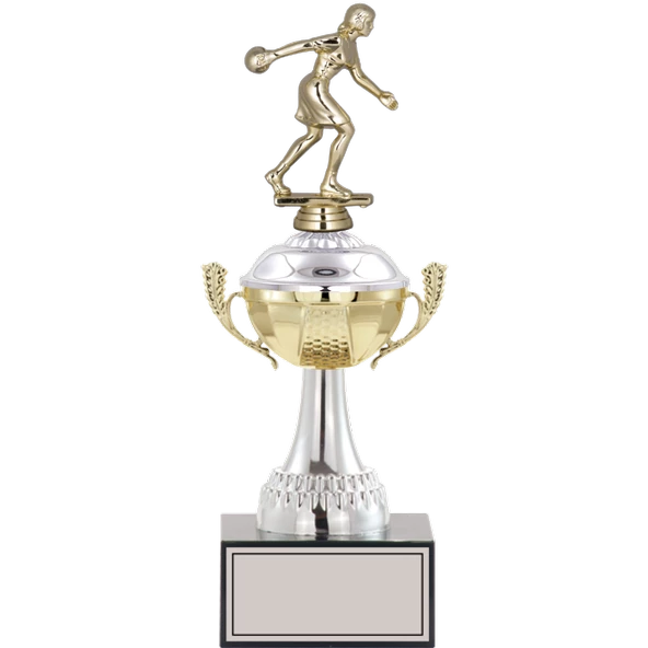 ODAK KUPA - Figürlü Kupalar - Bowling Kadın Figürlü Kupalar FG-046 B - 32 cm ürün görseli 1