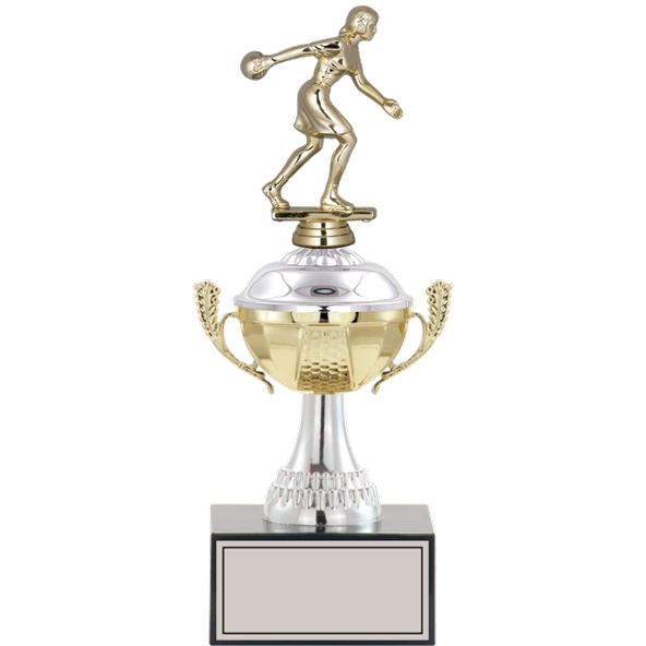 ODAK KUPA - Figürlü Kupalar - Bowling Kadın Figürlü Kupalar FG-046 C - 30 cm ürün görseli 1
