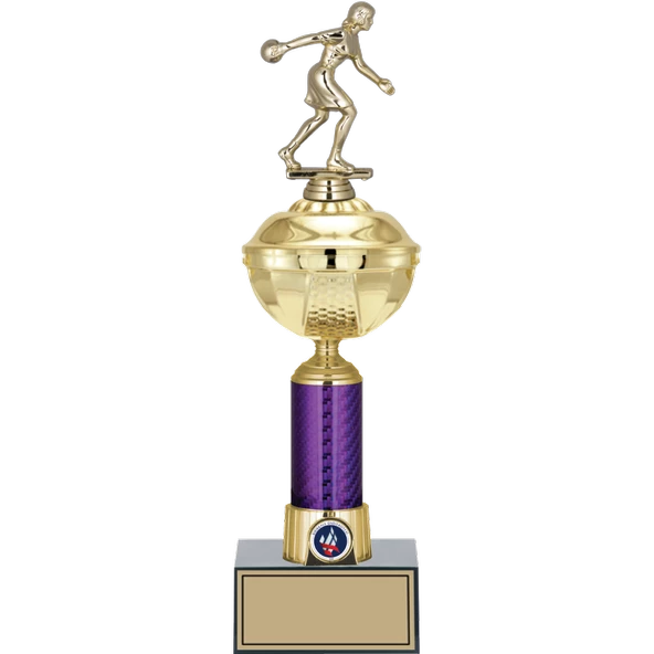 ODAK KUPA - Figürlü Kupalar - Bowling Kadın Figürlü Kupalar FG-059 C - 40 cm ürün görseli 1
