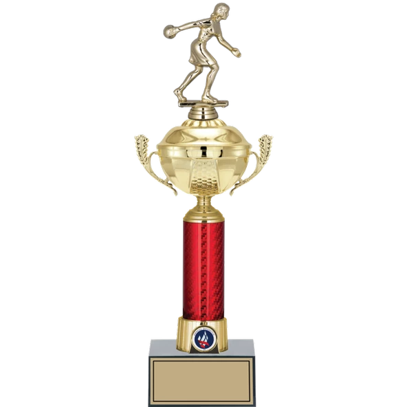 ODAK KUPA - Figürlü Kupalar - Bowling Kadın Figürlü Kupalar FG-054 B - 42 cm ürün görseli 1
