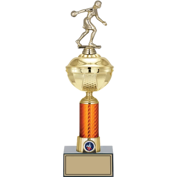 ODAK KUPA - Figürlü Kupalar - Bowling Kadın Figürlü Kupalar FG-055 C - 40 cm ürün görseli 1