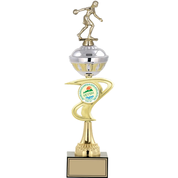 ODAK KUPA - Figürlü Kupalar - Bowling Kadın Figürlü Kupalar FG-065 B - 45 cm ürün görseli 1