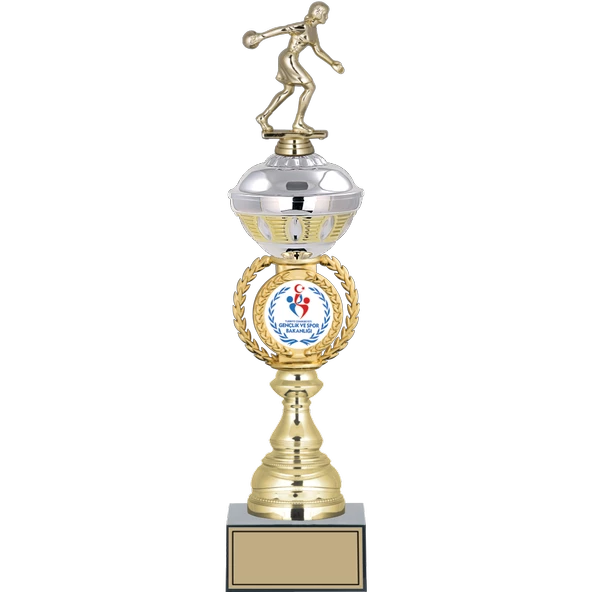 ODAK KUPA - Figürlü Kupalar - Bowling Kadın Figürlü Kupalar FG-066 C - 44 cm ürün görseli 1