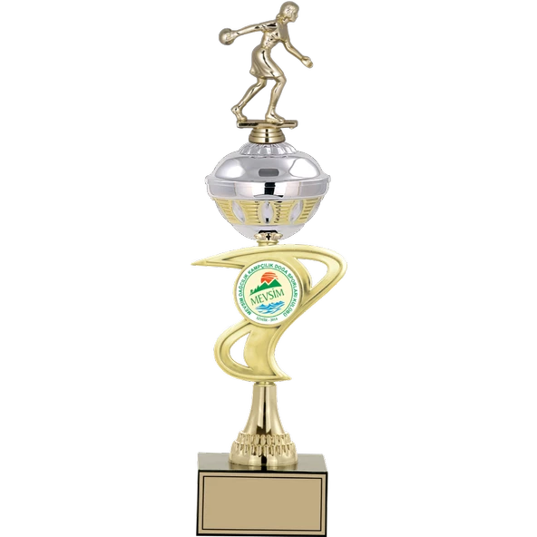 ODAK KUPA - Figürlü Kupalar - Bowling Kadın Figürlü Kupalar FG-065 C - 43 cm ürün görseli 1