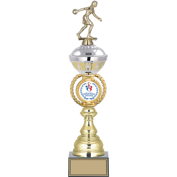 ODAK KUPA - Figürlü Kupalar - Bowling Kadın Figürlü Kupalar FG-066 B - 46 cm ürün görseli 1