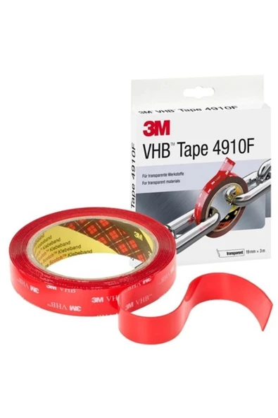 3M Bant Vhb 4910f 19x3 Çıft Trf. (şeffaf) ürün görseli 1