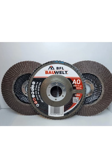 BAUWELT ÇAP115 A040 FLAP DİSK ZIMPARA HIGHTECH 5Lİ PAKET ürün görseli 1